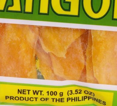 菲律賓7d芒果干包裝細節